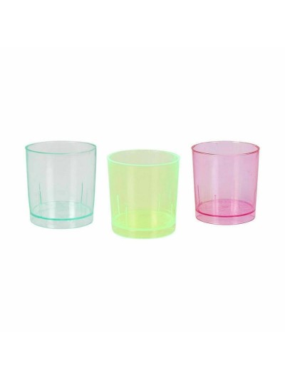 Set of Shot Glasses Algon Reusable Multicolour 10 Pieces 30 ml (100 Units)