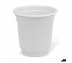 Ensemble de Verres à Liqueur Algon Réutilisable Blanc Plastique 72 Pièces 50 ml (18 Unités)