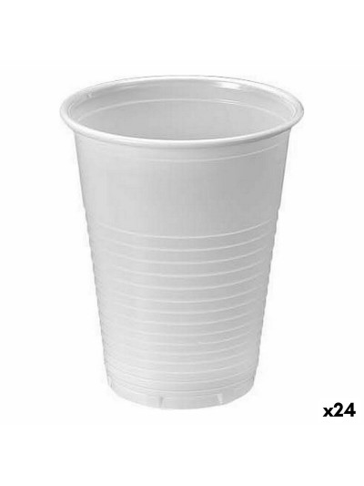 Lot de verres réutilisables Algon Blanc 25 Pièces 200 ml (24 Unités)