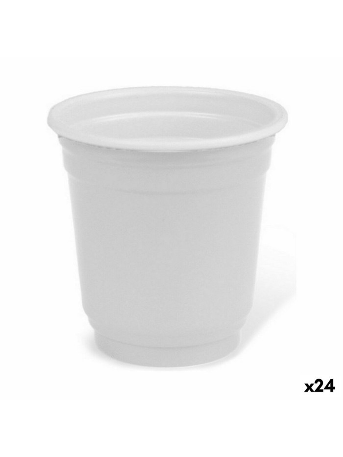 Set de Vasos de Chupito Algon Reutilizable Blanco Plástico 36 Piezas 50 ml (24 Unidades)