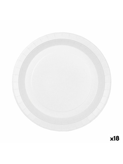 Set de Platos Algon Desechables Cartón Blanco 20 Piezas 17 cm (18 Unidades)