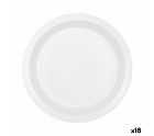 Plate set Algon Disposable Cardboard White 20 Pieces 17 cm (18 Units)