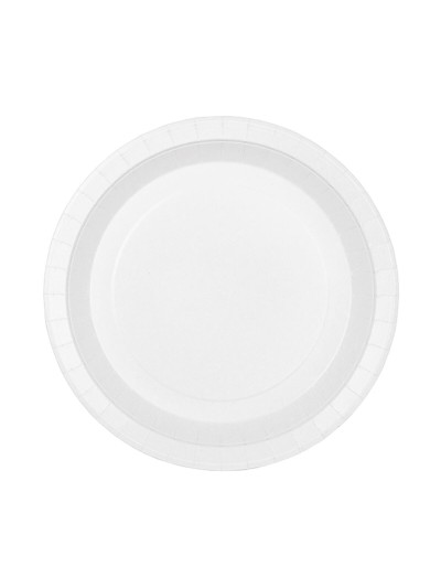 Plate set Algon Disposable Cardboard White 20 Pieces 17 cm (18 Units)