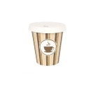 Set de Vasos Algon Con Tapa Desechables Café Cartón 6 Piezas 250 ml (20 Unidades)