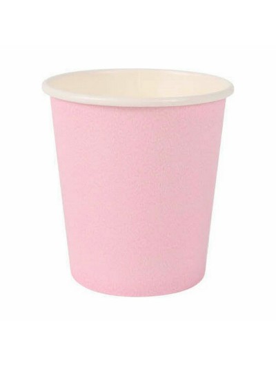 Set de Vasos Algon Desechables Cartón Rosa 20 Piezas 120 ml (24 Unidades)