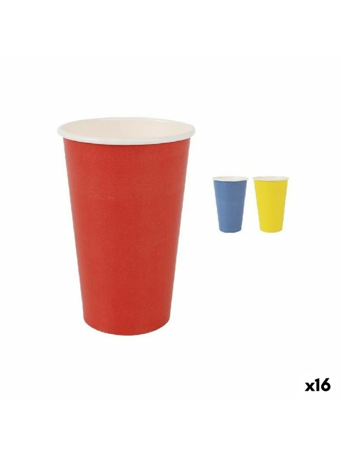 Set de Vasos Algon Desechables Cartón Multicolor 10 Piezas 450 ml (16 Unidades)