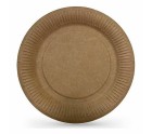 Plate set Algon Disposable kraft paper 12 Pieces 18 cm (24 Units)