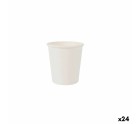 Set of glasses Algon Disposable Cardboard White 20 Pieces 120 ml (24 Units)