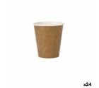 Set de Vasos Algon Desechables papel kraft 20 Piezas 120 ml (24 Unidades)