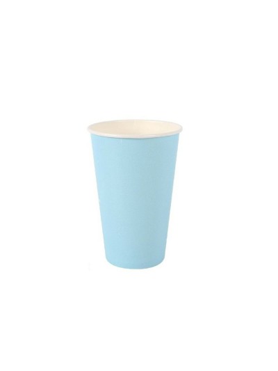 Set of glasses Algon Disposable Cardboard Blue 7 Pieces 450 ml (16 Units)