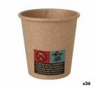 Set de Vasos Algon Desechables papel kraft 50 Piezas 80 ml (36 Unidades)