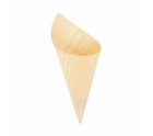 Set of bowls Algon Cones Disposable Wood 10 Pieces 15,5 cm (24 Units)