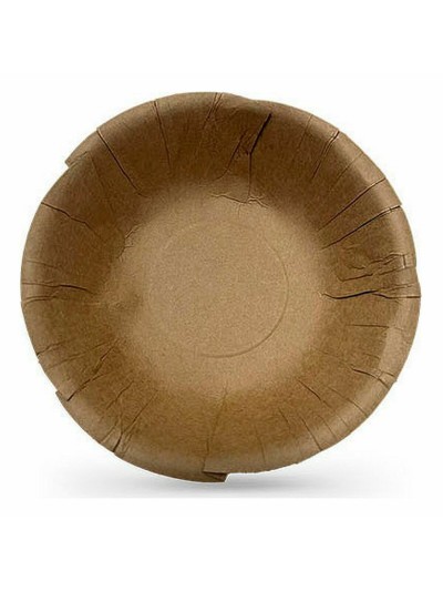 Set of bowls Algon Disposable kraft paper 6 Pieces 450 ml (24 Units)