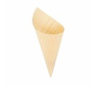 Set de Cuencos Algon Conos Desechables Madera 5 Piezas 24 cm (24 Unidades)