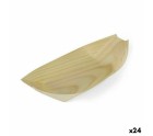 Set de Cuencos Algon Desechables Madera 4 Piezas 23 cm (24 Unidades)