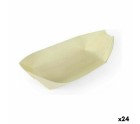 Set of bowls Algon Disposable Wood 6 Pieces 18 cm (24 Units)