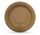 Plate set Algon Disposable kraft paper 3 Pieces 28 cm (24 Units)