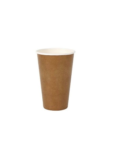 Set of glasses Algon Disposable kraft paper 15 Pieces 450 ml (16 Units)