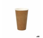 Set of glasses Algon Disposable kraft paper 6 Pieces 450 ml (16 Units)