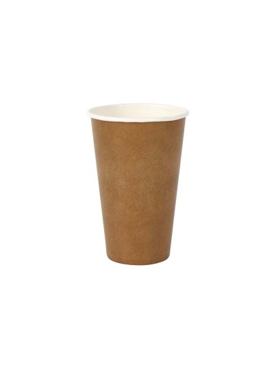 Set de Vasos Algon Desechables papel kraft 6 Piezas 450 ml (16 Unidades)