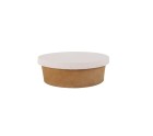 Jeux de plateaux Algon papier kraft Avec couvercle Produits à usage unique (5 Pièces) (12 Unités)