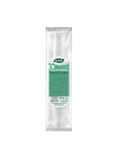 Set of reusable glasses Algon Tube, pipe Transparent 6 Pieces 300 ml (70 Units)