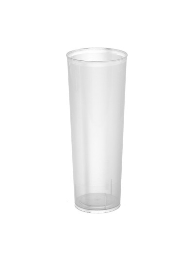 Lot de verres réutilisables Algon À Tube Transparent 6 Pièces 300 ml (70 Unités)