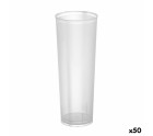 Lot de verres réutilisables Algon À Tube Transparent 10 Pièces 300 ml (50 Unités)
