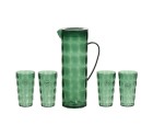 Jug and glasses set EDM 827051 Recycled plastic (5 Pieces)