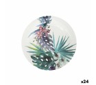 Service de vaisselle Algon Produits à usage unique Carton Tropical 10 Pièces 20 cm (24 Unités)