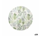 Set de Platos Algon Desechables Cartón Floral 3 Piezas 28 cm (24 Unidades)
