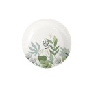 Plate set Algon Disposable Cardboard Floral 10 Pieces 20 cm (24 Units)