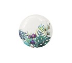 Plate set Algon Disposable Cardboard Tropical 12 Pieces 18 cm (24 Units)