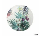 Service de vaisselle Algon Produits à usage unique Carton Tropical 3 Pièces 28 cm (24 Unités)