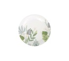 Plate set Algon Disposable Cardboard Floral 12 Pieces 18 cm (24 Units)