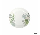 Set de Platos Algon Desechables Cartón Floral 8 Piezas 23 cm (24 Unidades)