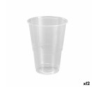 Set de vasos reutilizables Algon Plástico Transparente 25 Piezas 500 ml (12 Unidades)