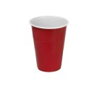 Set of reusable glasses Algon Plastic Red 10 Pieces 450 ml (18 Units)