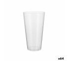 Set of reusable glasses Algon Plastic Transparent 4 Pieces 450 ml (64 Units)