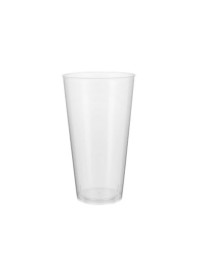 Set of reusable glasses Algon Plastic Transparent 10 Pieces 450 ml (32 Units)