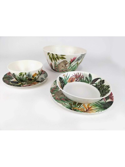 Bowl Alfares Melamin Jungle 15 x 7 cm (24 Units)