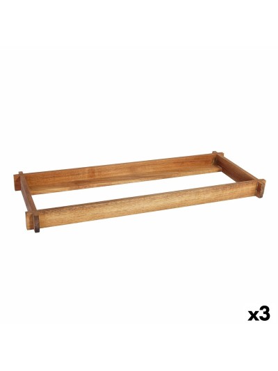 Soporte Viejo Valle Acacia 53 x 16,2 x 4 cm (3 Unidades)
