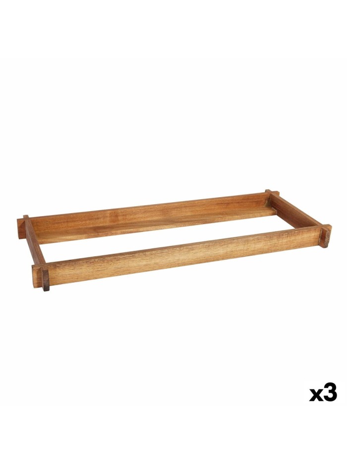 Soporte Viejo Valle Acacia 53 x 16,2 x 4 cm (3 Unidades)