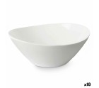 Bowl White Glass 25 x 10 x 23 cm (18 Units)