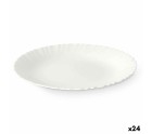 Assiette plate Blanc 24 x 2 x 24 cm (24 Unités)