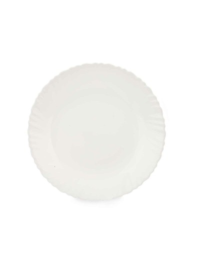 Plato Llano Blanco 24 x 2 x 24 cm (24 Unidades)