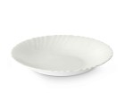 Deep Plate White Glass 21,5 x 3 x 21,5 cm (24 Units)