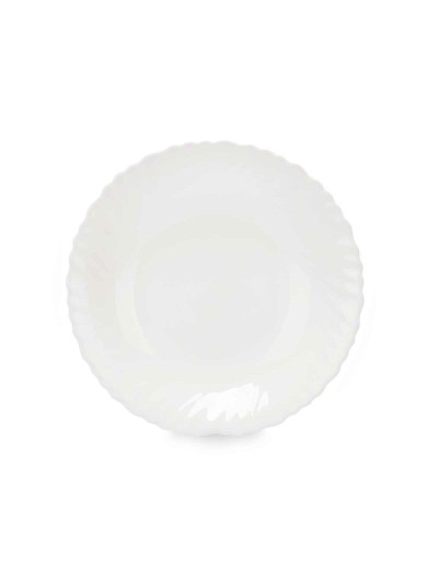 Plato Hondo Blanco Vidrio 21,5 x 3 x 21,5 cm (24 Unidades)