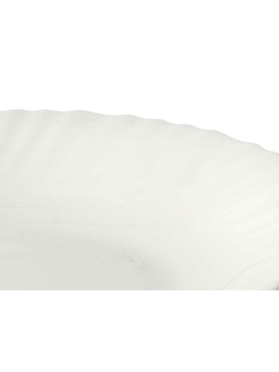 Deep Plate White Glass 21,5 x 3 x 21,5 cm (24 Units)