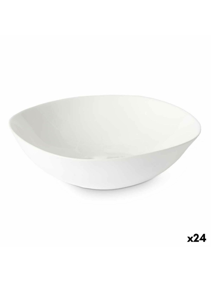 Cuenco Blanco 21,5 x 7 x 21,5 cm (24 Unidades) Cuadrado